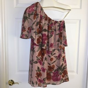 Blue Bird Off-The-Shoulder Blouse